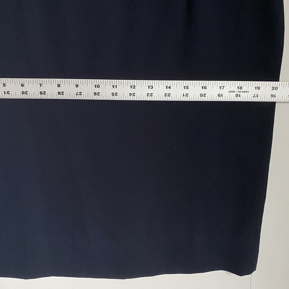 Vintage Talbots Midi Dress Size 8 Navy Long Sleeve Career Office Wear Elegant - Picture 8 of 12